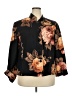 Linda Allard Ellen Tracy Floral Black Jacket Size 18 - photo 1