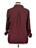 NY Collection 100% Polyester Polka Dots Burgundy 3/4 Sleeve Blouse Size XL - photo 2