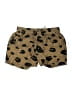 Theory 100% Silk Animal Print Brown Gold Shorts Size P (petite) - photo 1