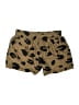 Theory 100% Silk Animal Print Brown Gold Shorts Size P (petite) - photo 2
