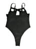 Unbranded Solid Black One Piece Swimsuit Size XL - photo 2