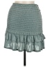 Privacy Please Solid Teal Casual Skirt Size M - photo 1