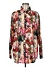 PrettyLittleThing 100% Polyester Print Red Long Sleeve Blouse Size 8 - photo 1