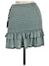 Privacy Please Solid Teal Casual Skirt Size M - photo 2