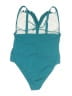 Unbranded Solid Teal One Piece Swimsuit Size XL - photo 2