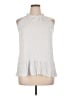 Ann Taylor LOFT 100% Rayon Silver Sleeveless Blouse Size XL - photo 1