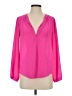 Astr 100% Polyester Pink Long Sleeve Blouse Size XS - photo 1