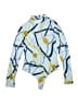 iris Print Blue Long Sleeve Blouse Size S - photo 1