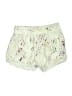 Minkpink 100% Polyamide Floral Ivory Green Shorts Size M - photo 2