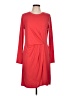 BCBGMAXAZRIA Solid Red Casual Dress Size L - photo 1