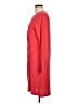 BCBGMAXAZRIA Solid Red Casual Dress Size L - photo 5