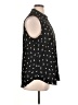 Ann Taylor 100% Polyester Polka Dots Black Sleeveless Blouse Size XL - photo 4