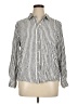 Style&Co Stripes Silver Long Sleeve Button-Down Shirt Size XL - photo 1