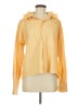 Burberry Yellow Orange Vintage Victorian Collar Blouse Size M - photo 1