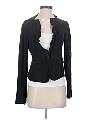 Elizabeth and James Long Sleeve Silk Top (view 1)