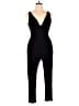 Ambiance Solid Black Jumpsuit Size XL - photo 1