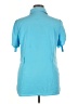 Notations 100% Polyester Blue Short Sleeve Blouse Size XL - photo 2