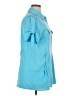 Notations 100% Polyester Blue Short Sleeve Blouse Size XL - photo 4
