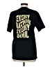 Unbranded Solid Black Short Sleeve T-Shirt Size M - photo 2