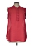 Ann Taylor Red Sleeveless Blouse Size L - photo 1
