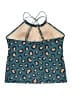 Lime Ricki Animal Print Teal Swimsuit Top Size 4X - photo 2