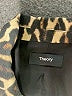 Theory Animal Print Brown Wool Blazer Size 4 - photo 6