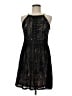 Francesca's 100% Polyester Black Cocktail Dress Size M - photo 1