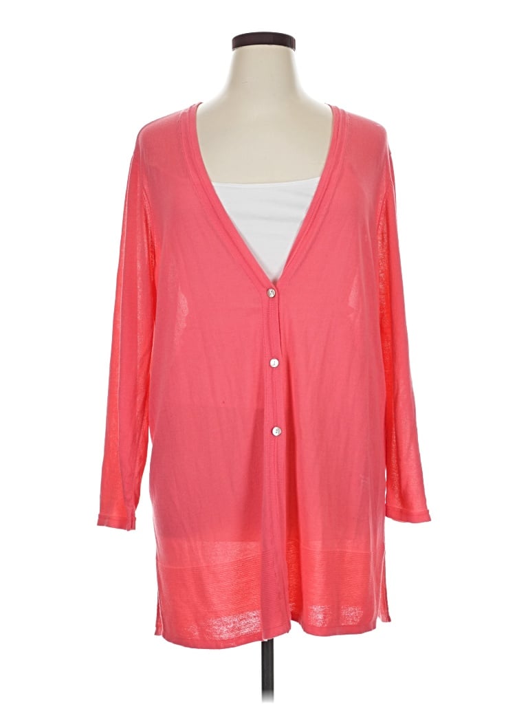 Pre-owned Chico's Kimono In Pink