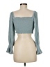 Olivaceous 100% Rayon Teal Cardigan Size M - photo 2