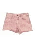 Universal Thread Hearts Pink Denim Shorts Size 12 - photo 1