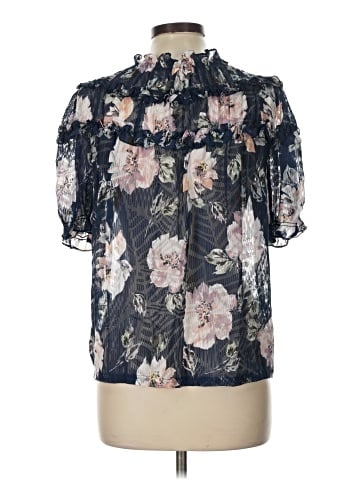 Rebecca Taylor Short Sleeve Silk Top (view 2)