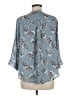 Torrid 100% Polyester Blue 3/4 Sleeve Blouse Size Med Plus (00) - photo 2
