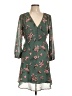 Madewell 100% Polyester Floral Green Cocktail Dress Size 10 - photo 1