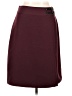 Covington Solid Burgundy Casual Skirt Size 10 (petite) - photo 1