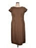 KSL 100% Polyester Brown Casual Dress Size 16 - photo 1