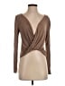 TOBI Brown Long Sleeve Top Size S - photo 1