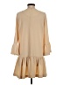 Ganni Solid Tan Casual Dress Size S - photo 2