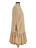 Ganni Solid Tan Casual Dress Size S - photo 4