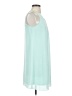 BCX 100% Polyester Solid Teal Casual Dress Size S - photo 4