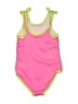 Cat & Jack Color Block Pink One Piece Swimsuit Size 4T - photo 2
