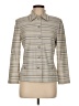 St. John Collection by Marie Gray Stripes Gray Jacket Size 6 - photo 1