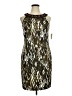 Connected Apparel Graphic Brown Cocktail Dress Size 16 - photo 1
