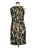 Connected Apparel Graphic Brown Cocktail Dress Size 16 - photo 2