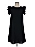 Mittoshop 100% Polyester Solid Black Casual Dress Size XS - photo 1