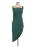 Cider Solid Green Cocktail Dress Size L - photo 1