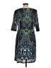 Sandra Darren Print Blue Cocktail Dress Size 12 - photo 2