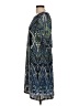 Sandra Darren Print Blue Cocktail Dress Size 12 - photo 5