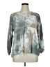 Umgee Tie-dye Gray Long Sleeve Blouse Size XL - photo 1