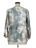 Umgee Tie-dye Gray Long Sleeve Blouse Size XL - photo 2