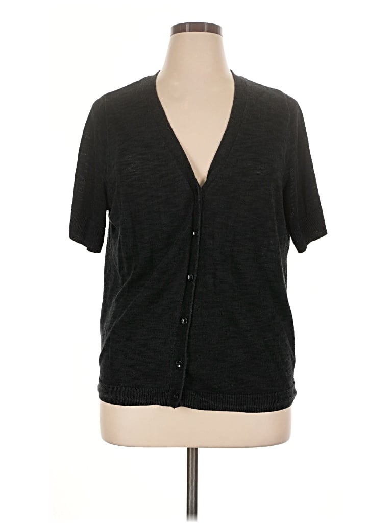 Pre-owned Croft & Barrow Cardigan Sweater In Black